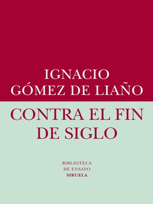 cover image of Contra el fin de siglo
